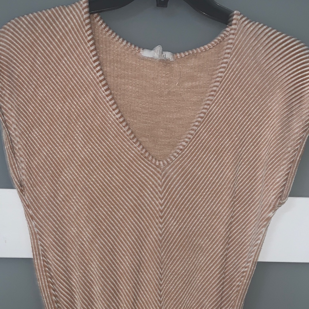 Acemi Beige Striped Jumpsuit - Picture 4 of 5